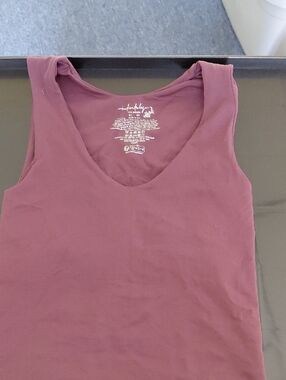 Free People Plum V-Neck Tank Top